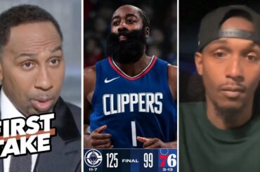 FIRST TAKE | 76ers are a clown franchise! - Lou Williams on Philly's loss to Clippers without Embiid