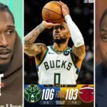 FIRST TAKE | "Bucks are BACK" - Stephen A. Smith on Damian Lillard drops 37 Pts to beat Heat 106-103