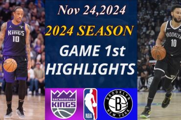 Brooklyn Nets Vs Sacramento Kings Game Highlights  | Nov 24, 2024 | NBA TODAY