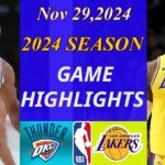 Los Angeles Lakers vs Oklahoma City Thunder  Full Game Nov 29, 2024 | NBA today