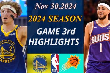 Phoenix Suns Vs Golden State Warriors FULL Game 3rd| Nov 30, 2024 | NBA today | NBA Highlights