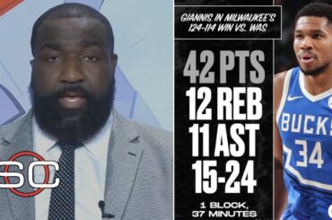 "Giannis Antetokounmpo is playing at a MVP level!" - ESPN reacts to Bucks beating Wizards 124-114