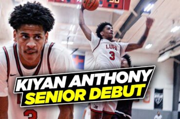 Kiyan Anthony Goes INSANE & Catches A NASTY Body In His Senior Year Debut