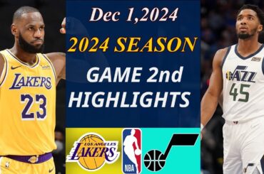Los Angeles Lakers Vs Utah Jazz  Full Game 2nd-Qtr | Dec 1,2024 | Basketball TODAY | Game Highlights