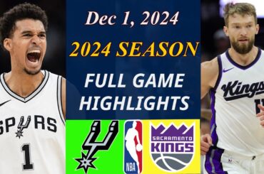 Kings vs Spurs Basketball Full Game Dec 1,2024 | Basketball TODAY