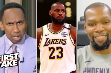 FIRST TAKE | Kevin Durant joins Stephen A. to talk about the Suns Big 3 DOMINATE LeBron and Lakers