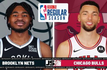 Brooklyn Nets vs Chicago Bulls | NBA LIVE TODAY 2024 | Play-By-Play & Scoreboard
