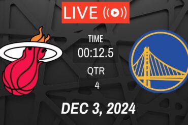 NBA LIVE! Golden State Warriors vs Miami Heat I December 3, 2024 Warriors vs Heat 2K Live