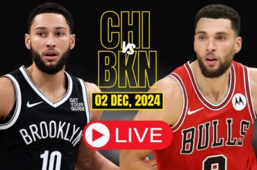 🔴LIVE : Chicago Bulls Vs Brooklyn Nets Full Game | NBA Live | DEC 02, 2024 | 2K