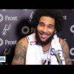Postgame v Kings: San Antonio Spurs Julian Champagnie on getting win vs Kings, team maturity & more