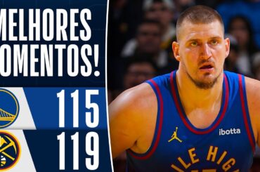 JOKIC lidera vitória apertada dos NUGGETS contra os WARRIORS - Melhores Momentos