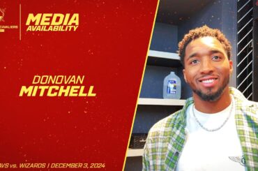 Cleveland Cavaliers Superstar Donovan Mitchell Meets with Media After Injury in Win Over Wizards