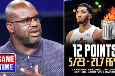 "Cavaliers are FAKE contenders!" - NBA Gametime on Cleveland fall to Hawks 117-101; Mitchell 12 Pts