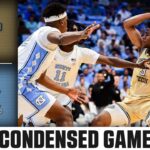 Georgia Tech vs. North Carolina Condensed Game | 2024-25 ACC Men's Basketball
