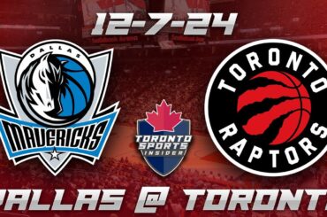 12-7-24 Dallas Mavericks vs Toronto Raptors Game Audio | NBA LIVE Stream Gamecast & Chat