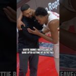 Jokić caught Scottie Barnes with an elbow