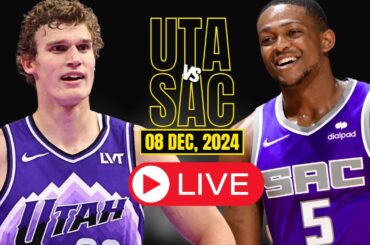 🔴LIVE : Utah Jazz Vs Sacramento Kings Full Game | NBA Live | DEC 08 2024 | 2K