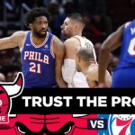 Chicago Bulls let Joel Embiid go off as they go cold in loss to 76ers | CHGO Bulls Podcast