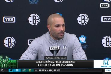 Jordi Fernández on defensive struggles vs. Bucks