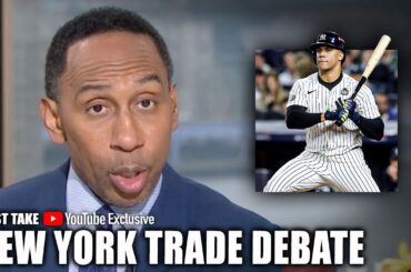 NY TRADE DEBATE 🔥 Juan Soto to Mets or KAT to Knicks a BIGGER DEAL? 👀 | First Take YouTube Exclusive