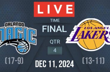 NBA LIVE! ORLANDO MAGIC vs LOS ANGELES LAKERS I 2K25 December 11, 2024 LAL VS MAGIC 2K25