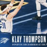 Klay Thompson (19 Points) Highlights vs. Oklahoma City Thunder  | December 10, 2024