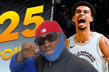 victor wembanyama going crazy New Orleans Pelicans vs San Antonio Spurs Funny reaction