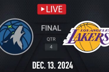 NBA LIVE! LA Lakers vs Minnesota Timberwolves | December 13, 2024 | Wolves vs Lakers LIVE NBA 2K25