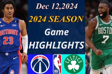 Boston Celtics  Vs Detroit Pistons  Game 4th-Qtr | Dec 12, 2024 | NBA TODAY