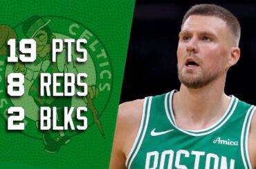 Kristaps Porzingis 19 pts 8 rebs 2 blks vs Pistons 24/25 season