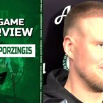 Kristaps Porzingis: 'A Couple More Games' Until I'm Back | Celtics vs Pistons