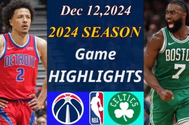 Detroit Pistons Vs Boston Celtics Game 1st | Dec 12, 2024 | NBA TODAY