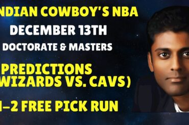 Washington Wizards vs. Cleveland Cavaliers | NBA Picks and Predictions | Indian Cowboy