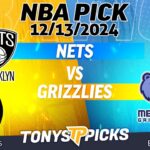 Brooklyn Nets vs Memphis Grizzlies 12/13/24 NBA Spread Pick