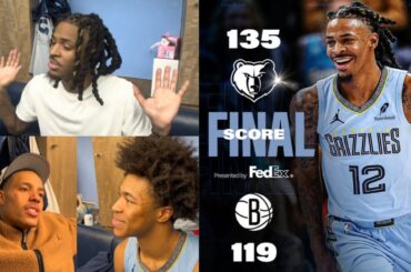Ja Morant Desmond Bane and Jaylen Wells Speak After The Memphis Grizzlies Win Over The Nets!!