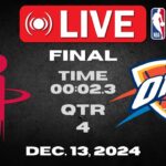 NBA LIVE NOW | Houston Rockets vs Oklahoma City Thunder | December 13, 2024 | 2K25 EMIRATES CUP 🏆