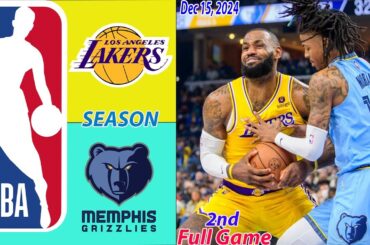 Memphis Grizzlies Vs Los Angeles Lakers  Game 2nd-Qtr | Dec 15, 2024 | NBA TODAY  | NBA Season