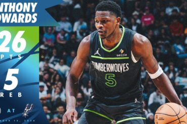 Anthony Edwards Scores 26 Points Against Spurs | 12.15.24
