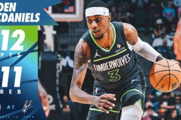 Jaden McDaniels Scores 17 Points Against Spurs | 12.15.24