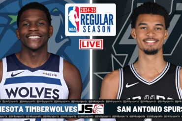 MINNESOTA TIMBERWOLVES VS SAN ANTONIO SPURS | NBA LIVE TODAY 2024 FULL GAME SCOREBOARD