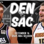 Denver Nuggets vs Sacramento Kings Full Game Highlights | Dec 16 | 2025 NBA Season