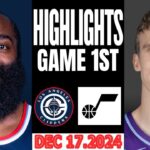 Los Angeles Clippers Vs Utah Jazz Game 1st Highlights Dec 16,2024 NBA  Season 2024-25