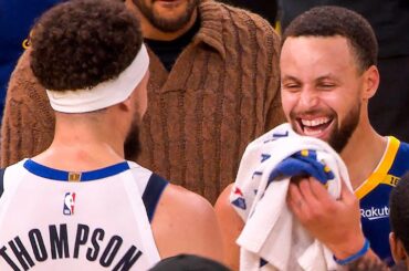 Klay & Steph share a moment after the game ❤️