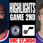 Los Angeles Clippers Vs Utah Jazz Game 2nd Highlights Dec 16,2024 NBA  Season 2024-25