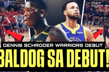 Dennis Schroder DEBUT sa Warriors! BALDOG pareho sina Schroder at Curry! TAMBAK ang Warriors!