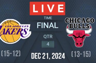 NBA LIVE! LOS ANGELES LAKERS VS CHICAGO BULLS I 2K25 December 21, 2024 LAL VS BULLS 2K25