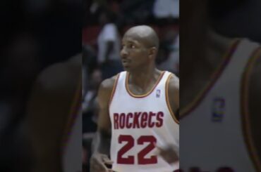 Clyde Drexler Highlights - 1995 Houston Rockets vs Dallas Mavericks