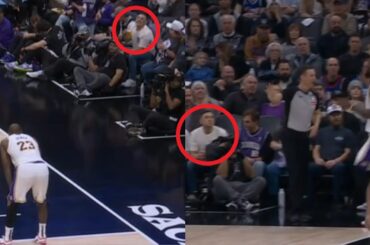 LeBron gets into it with Kings fan "over there sip the f**king beer and shut the f**k up"