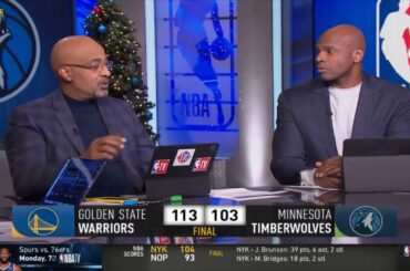NBA Gametime reacts to Golden State Warriors beat Minnesota Timberwolves 113-103; Steph Curry 31 Pts