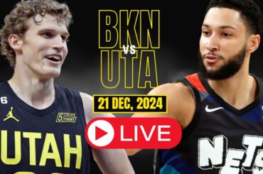 🔴LIVE : Brooklyn Nets vs Utah Jazz Full Game | NBA Live | DEC,21 2024 | 2K24 | 2K